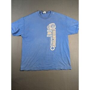 2007 Indianapolis Colts Super Bowl Champions‎ NFL Blue T Shirt Size XL AAA Tag